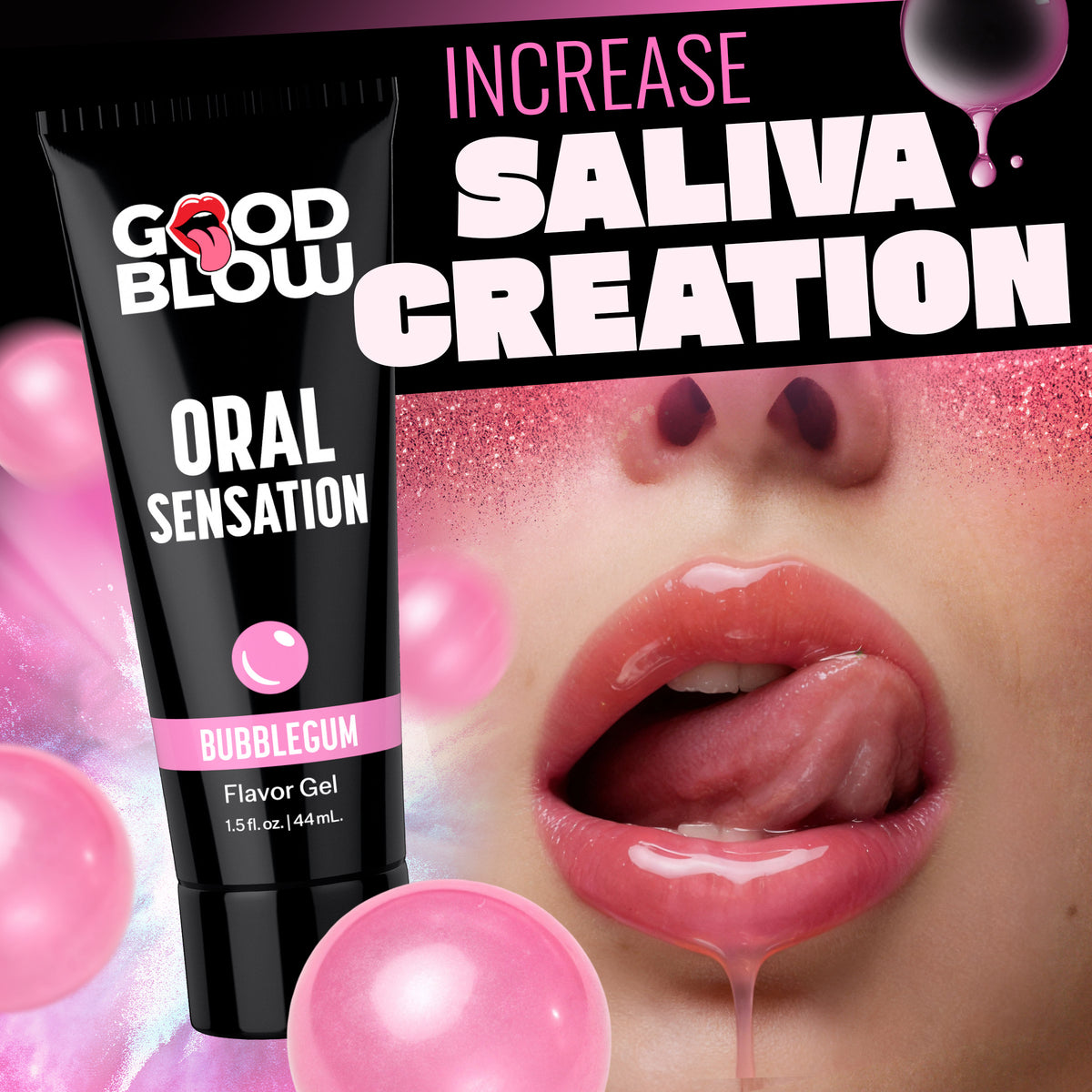 Oral Sensation Bubblegum Flavor Gel – arousal gel and spray (view 2)