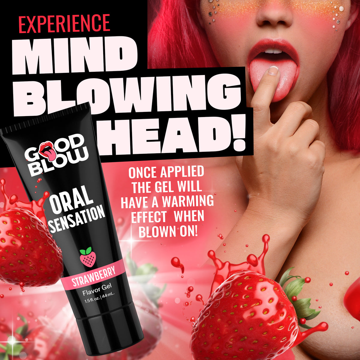 Oral Sensation Flavor Gel POP Display Strawberry/Cotton Candy (view 2)