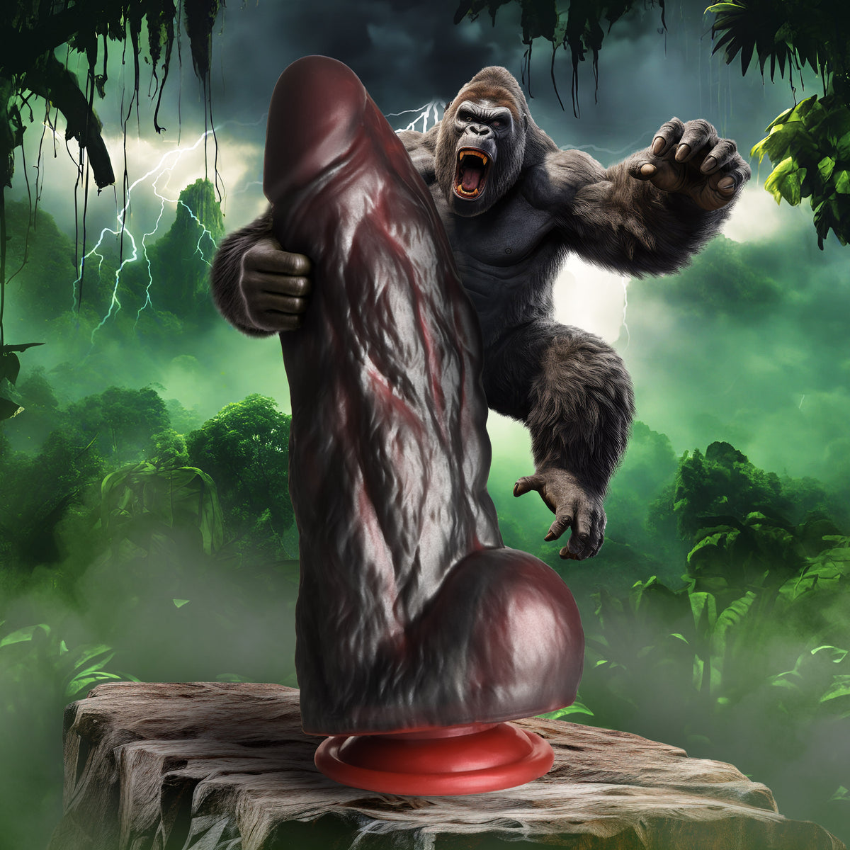 King Kong Silicone Dildo, Silicone