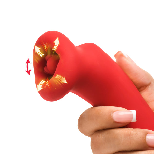 Plump Kiss Sucking and Vibrating Clitoral Stimulator – clitoral suction toy, Silicone