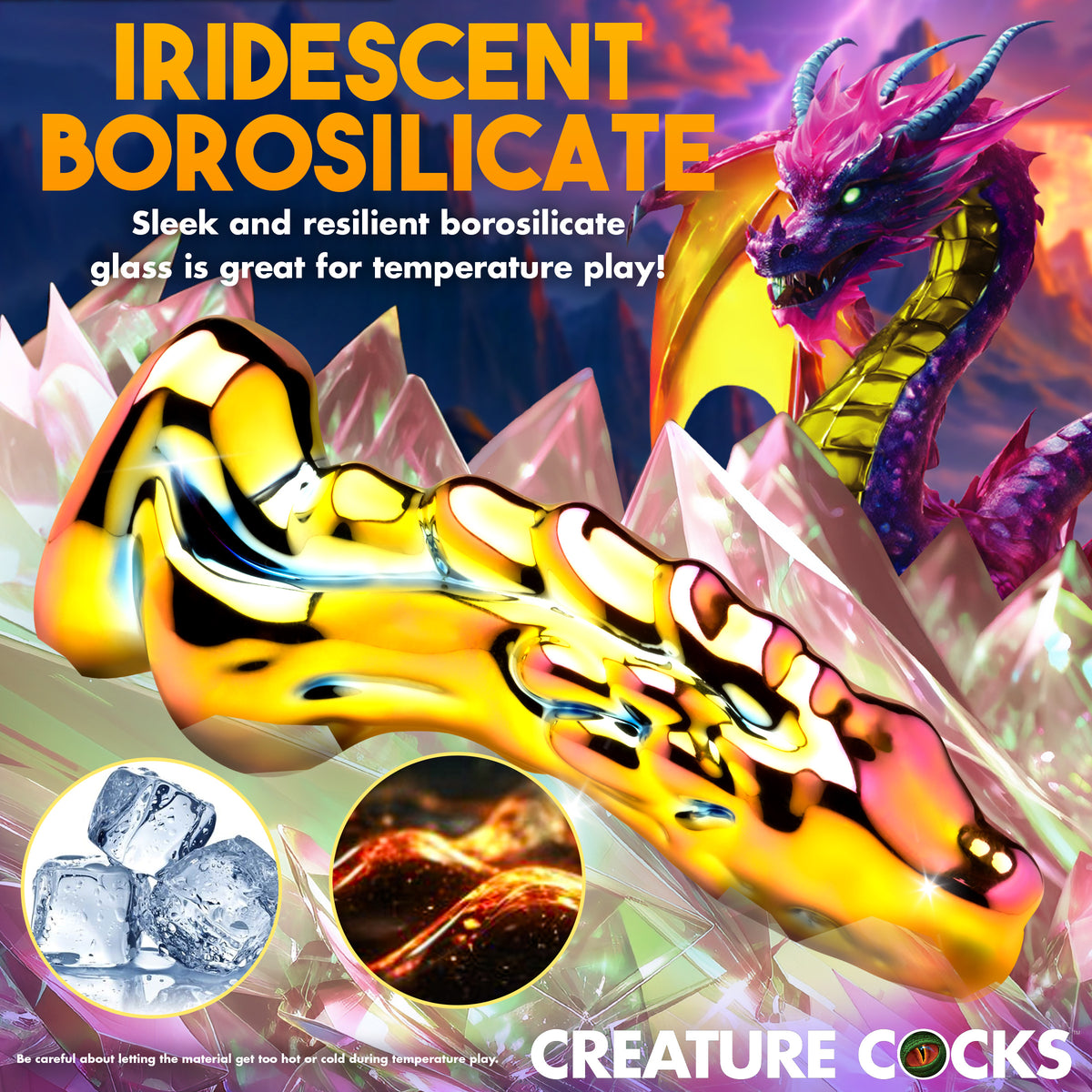 Dragon Glass Glass Dildo, Glass (view 3)