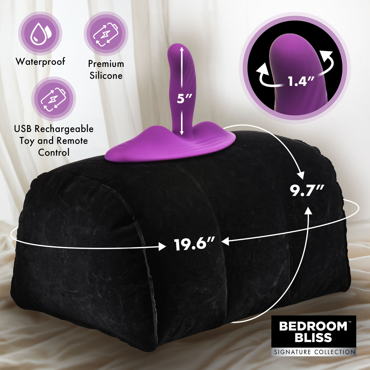 Love Rider Vibrating Cushion – dildo, Silicone (view 5)
