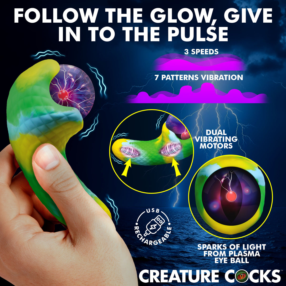 Electric Eye Plasma Vibrator, Silicone (view 2)