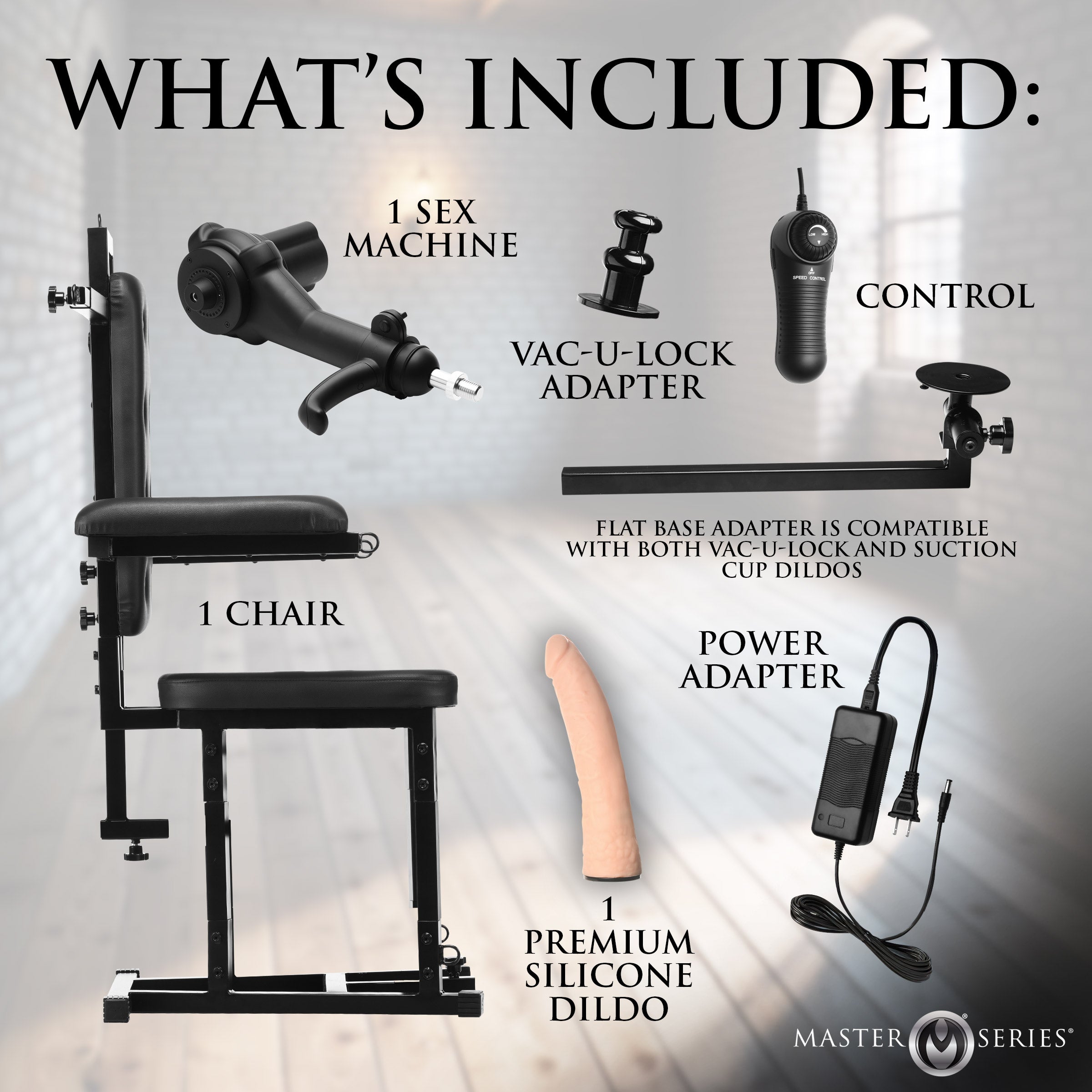 Enforcer Chair with Sex Machine
