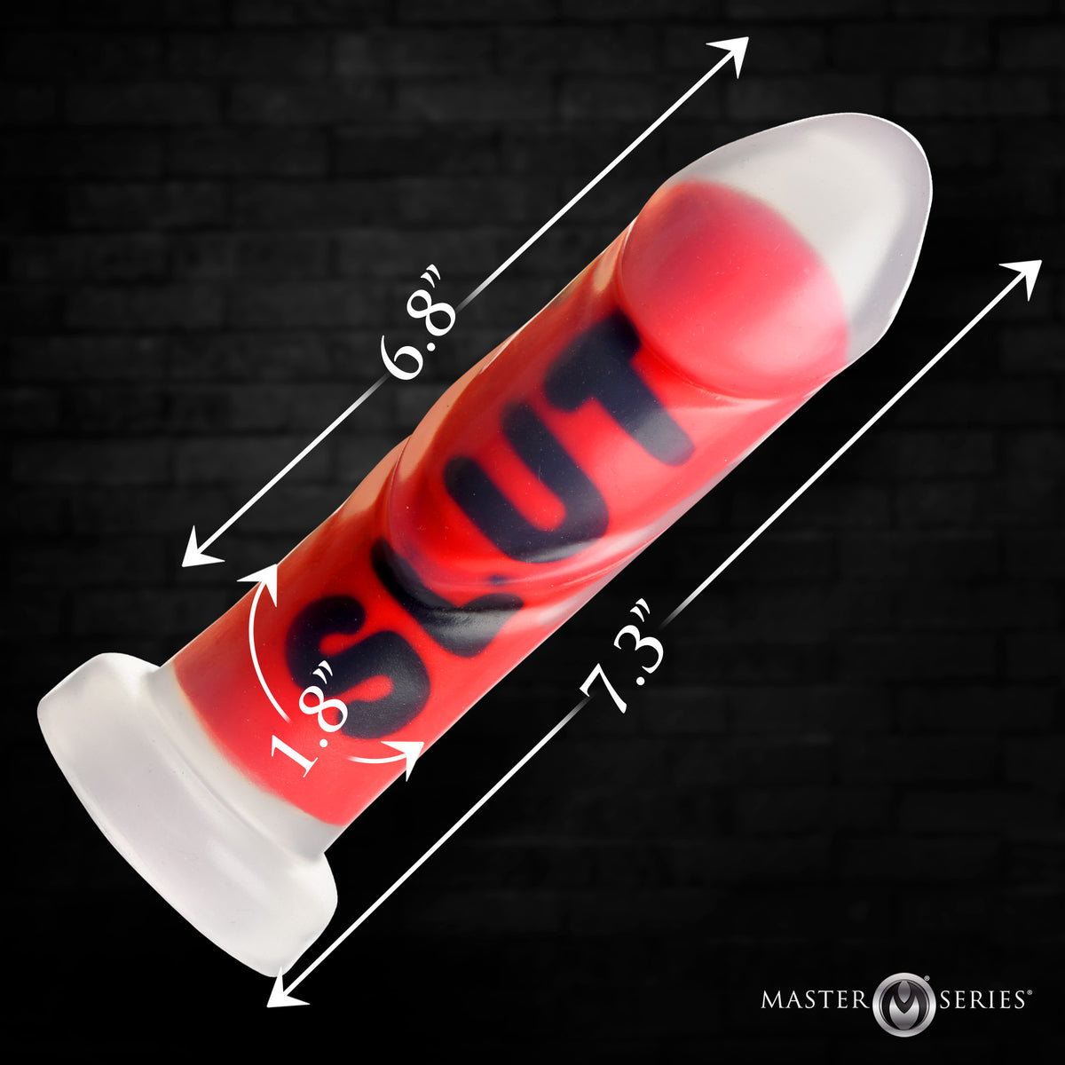 Slut Silicone Dildo, Silicone (view 4)