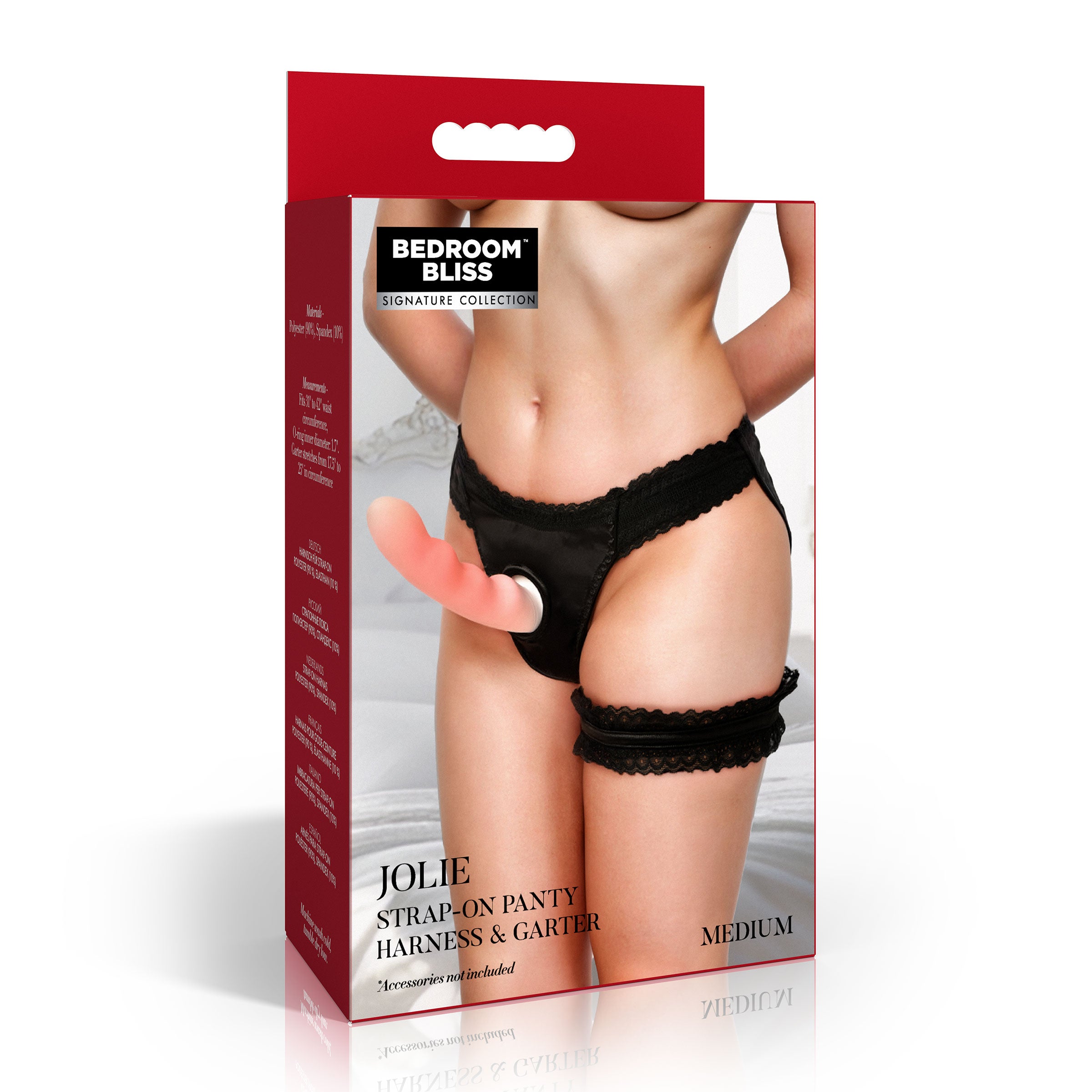 Jolie Strap-On Panty Harness & Garter - Medium