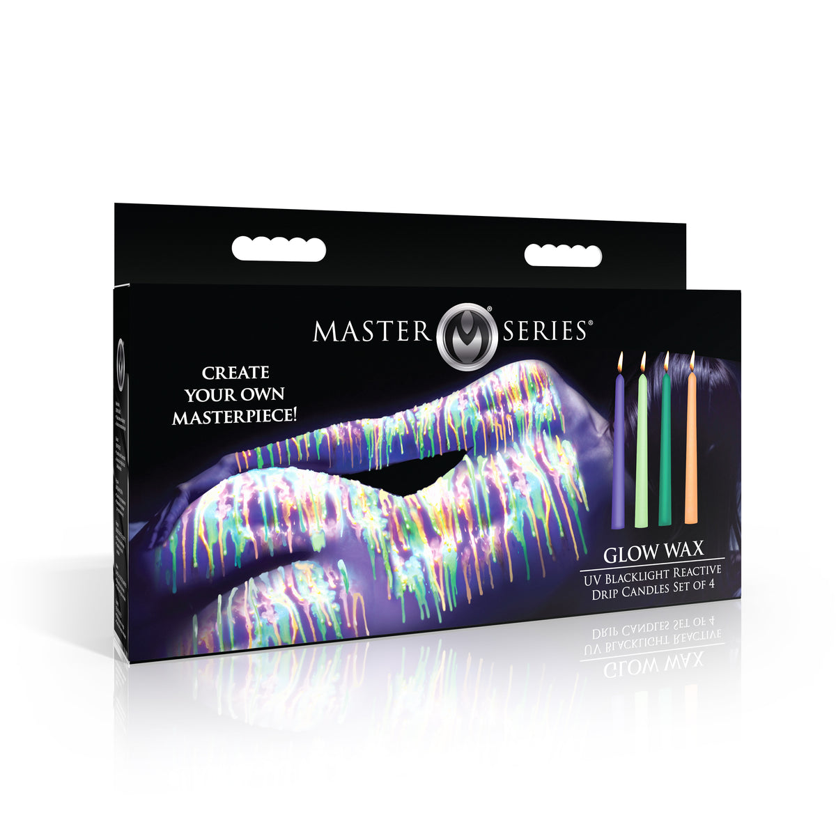 Glow Wax UV Blacklight Reactive Drip Candles Set of 4 (view 5)