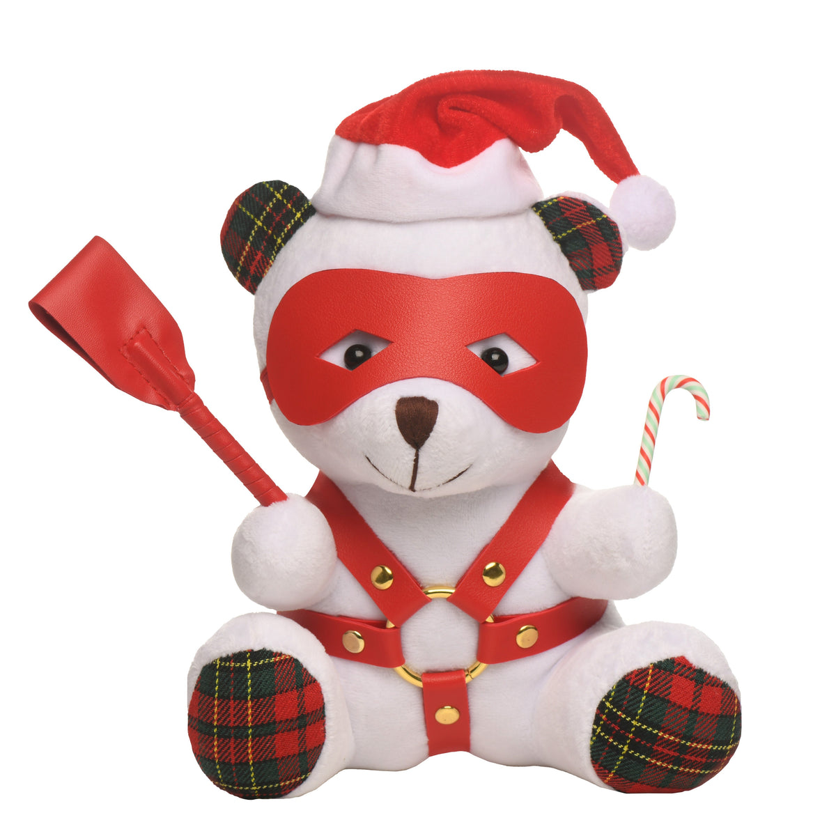 Holiday Bondage Bear - White – restraints and cuffs, Metal