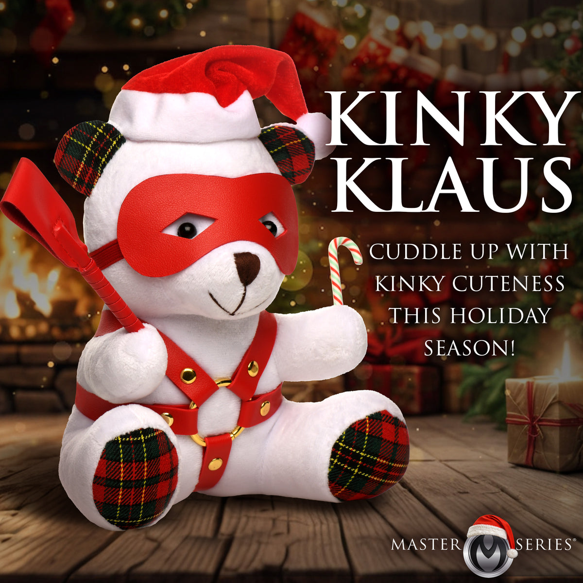 Holiday Bondage Bear - White – restraints and cuffs, Metal (view 2)