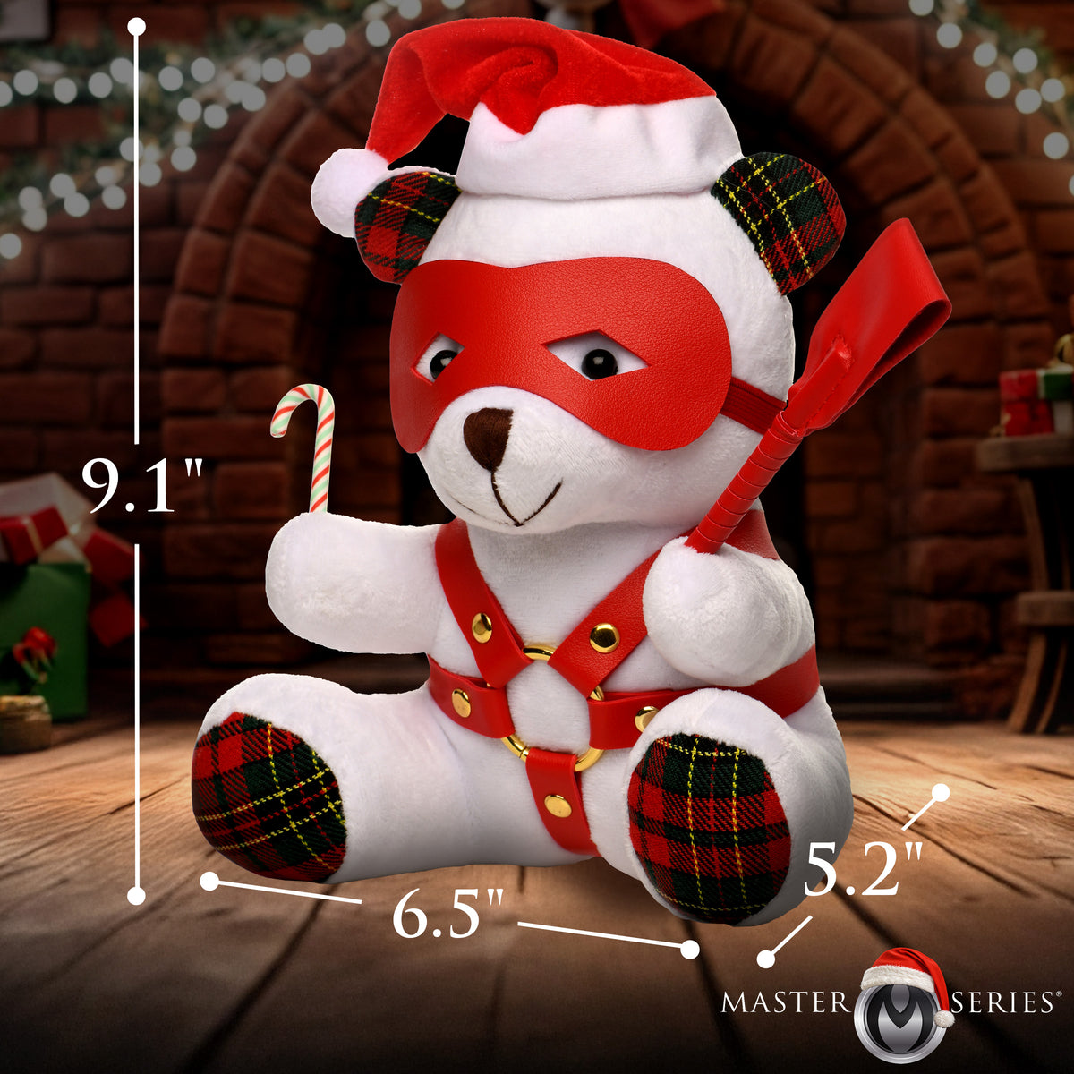 Holiday Bondage Bear - White – restraints and cuffs, Metal (view 4)