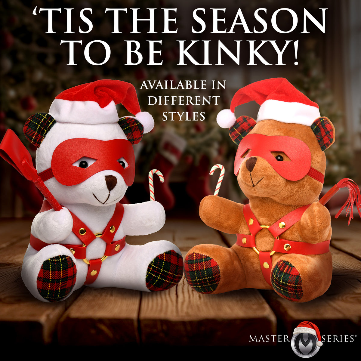 Holiday Bondage Bear - White – restraints and cuffs, Metal (view 5)