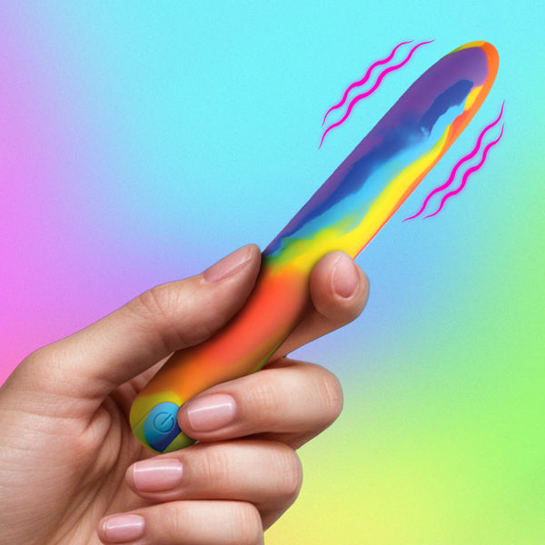 Rainbow Silicone Vibrator – bullet and egg vibrator, Silicone