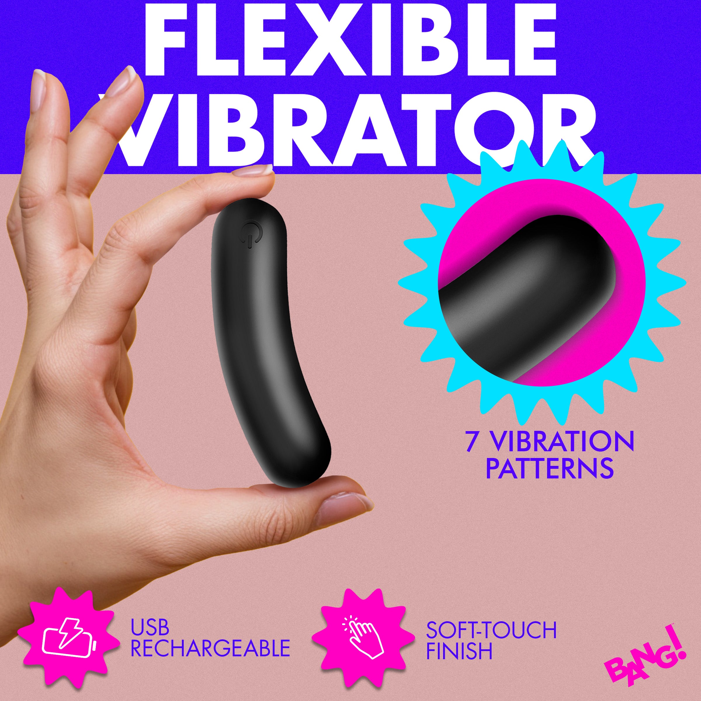 Flexible Silicone Bullet - Black