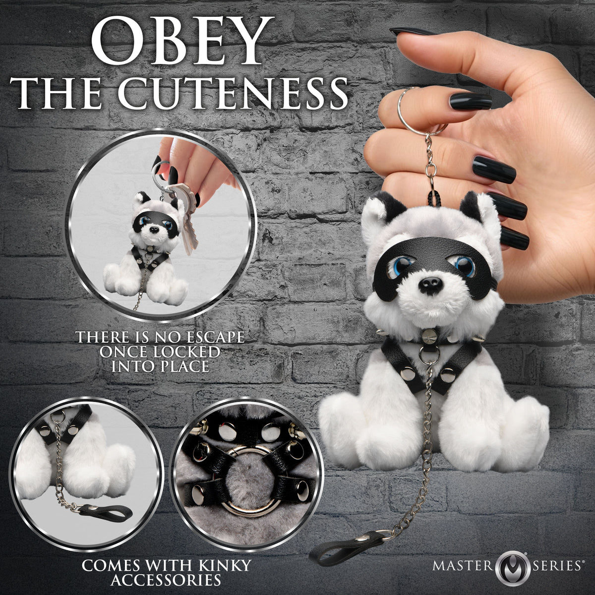 Max the Fetish Pup Keychain (view 3)