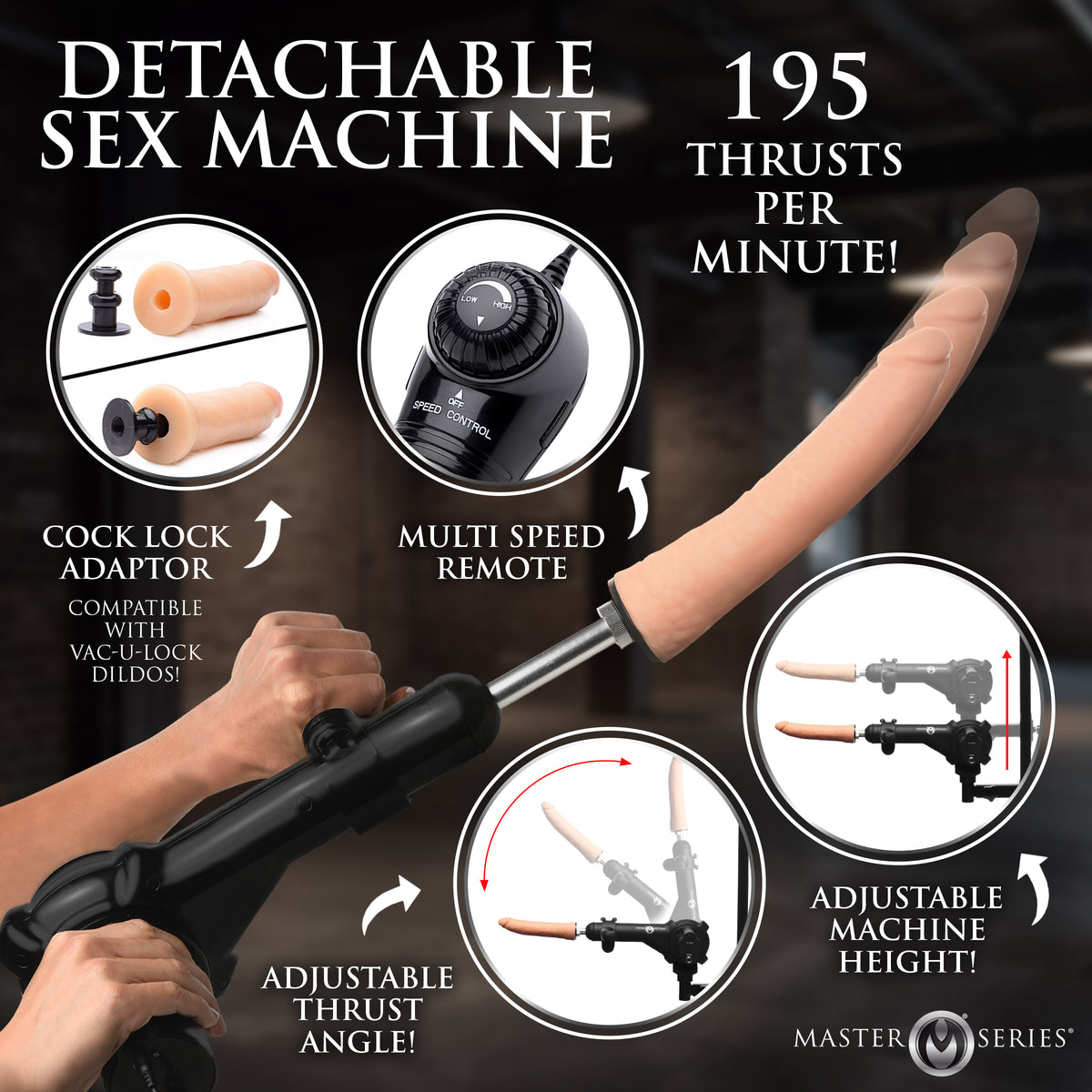 Hog Tie Restraint Rack with Sex Machine – restraints and cuffs, Silicone (view 4)