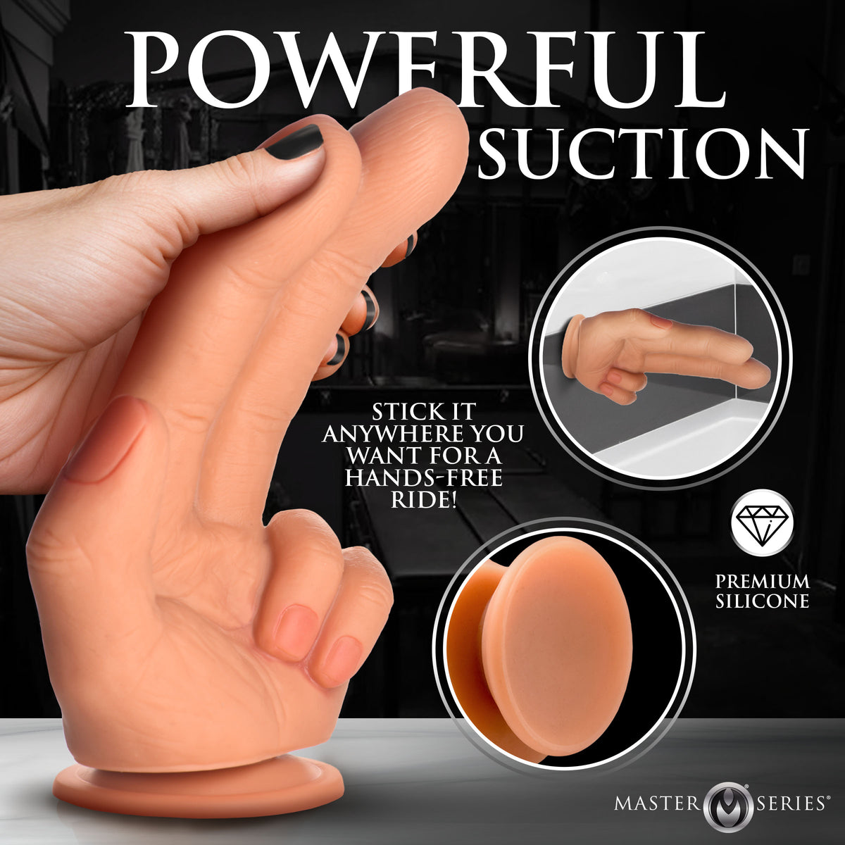 The Shocker Silicone Dildo, Silicone (view 3)