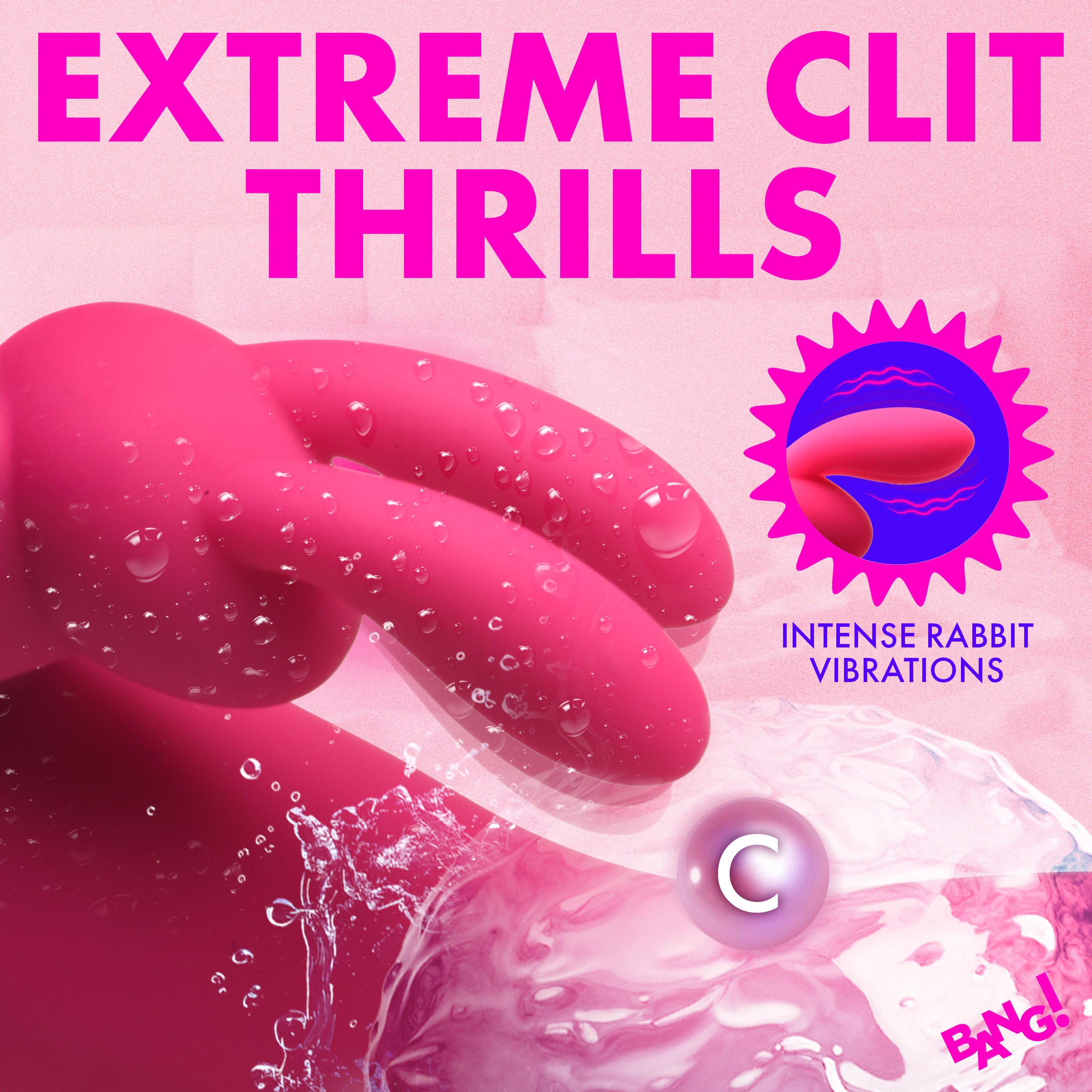 Come Hither Silicone Rabbit Vibrator - Pink