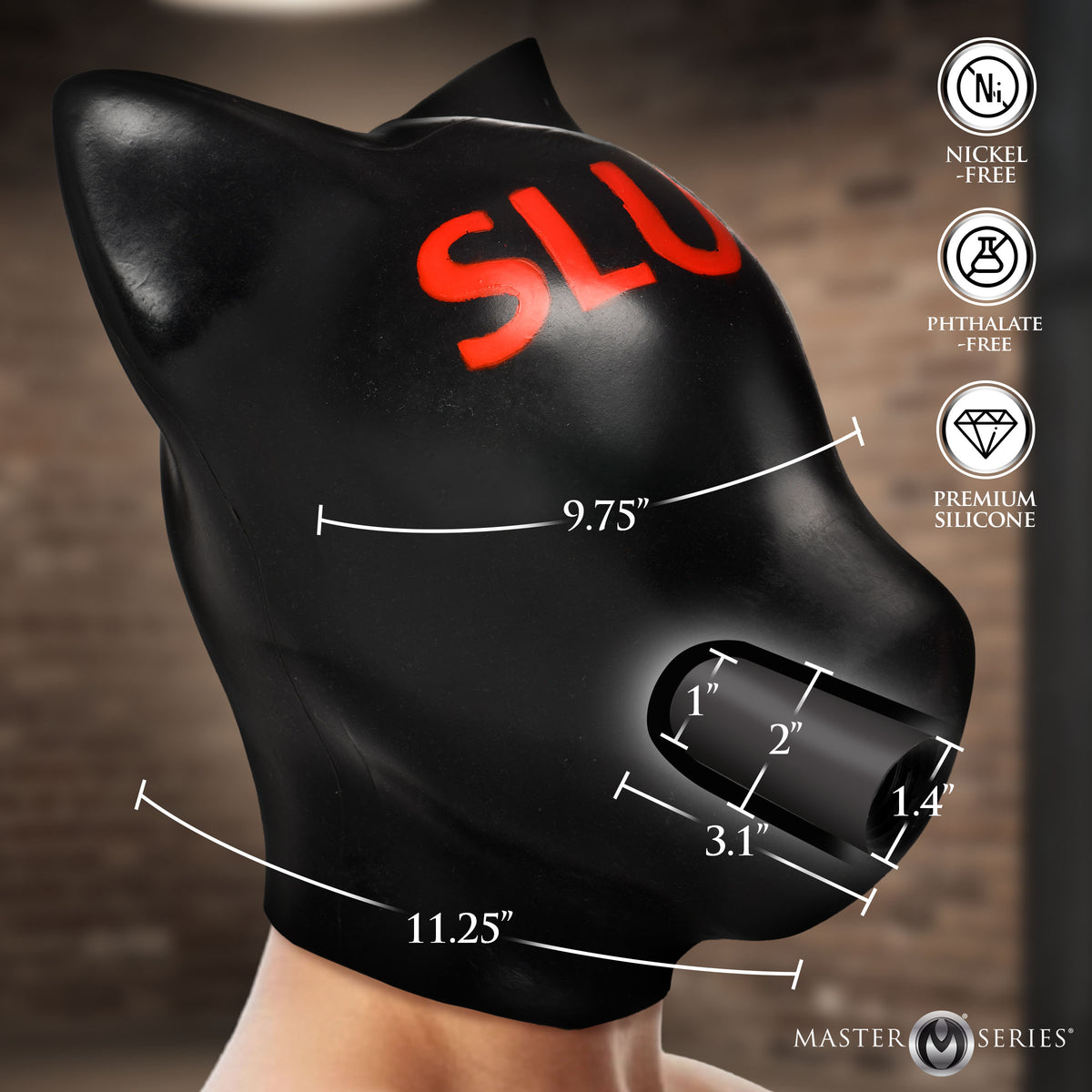 Slut Silicone Sensory Hood – hood and blindfold (view 4)