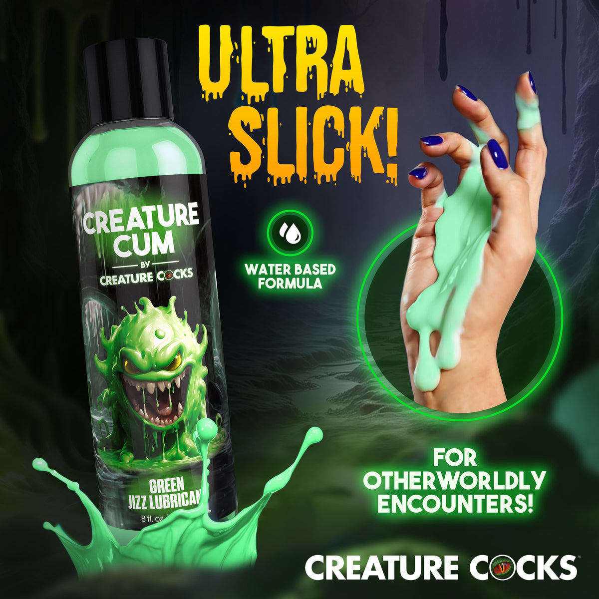 Creature Cum Green Jizz Lubricant - 8oz (view 3)