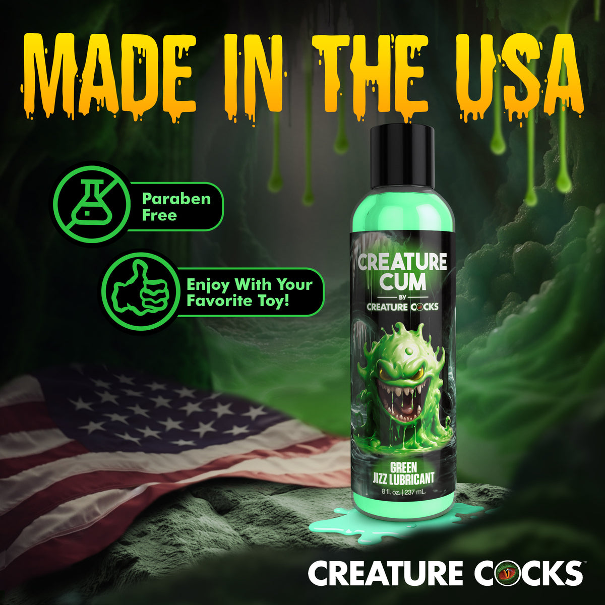 Creature Cum Green Jizz Lubricant - 8oz (view 5)