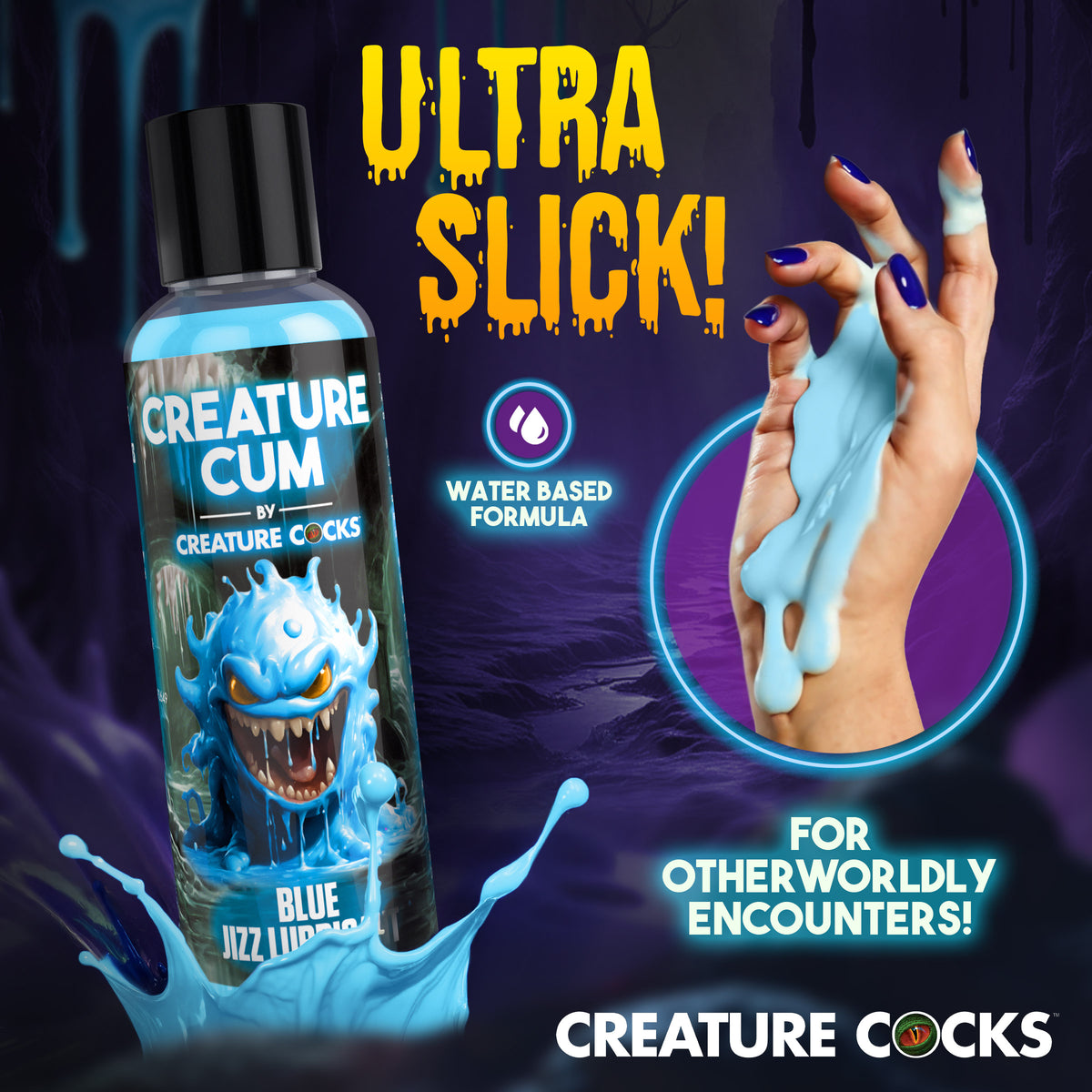 Creature Cum Blue Jizz Lubricant - 4oz (view 3)