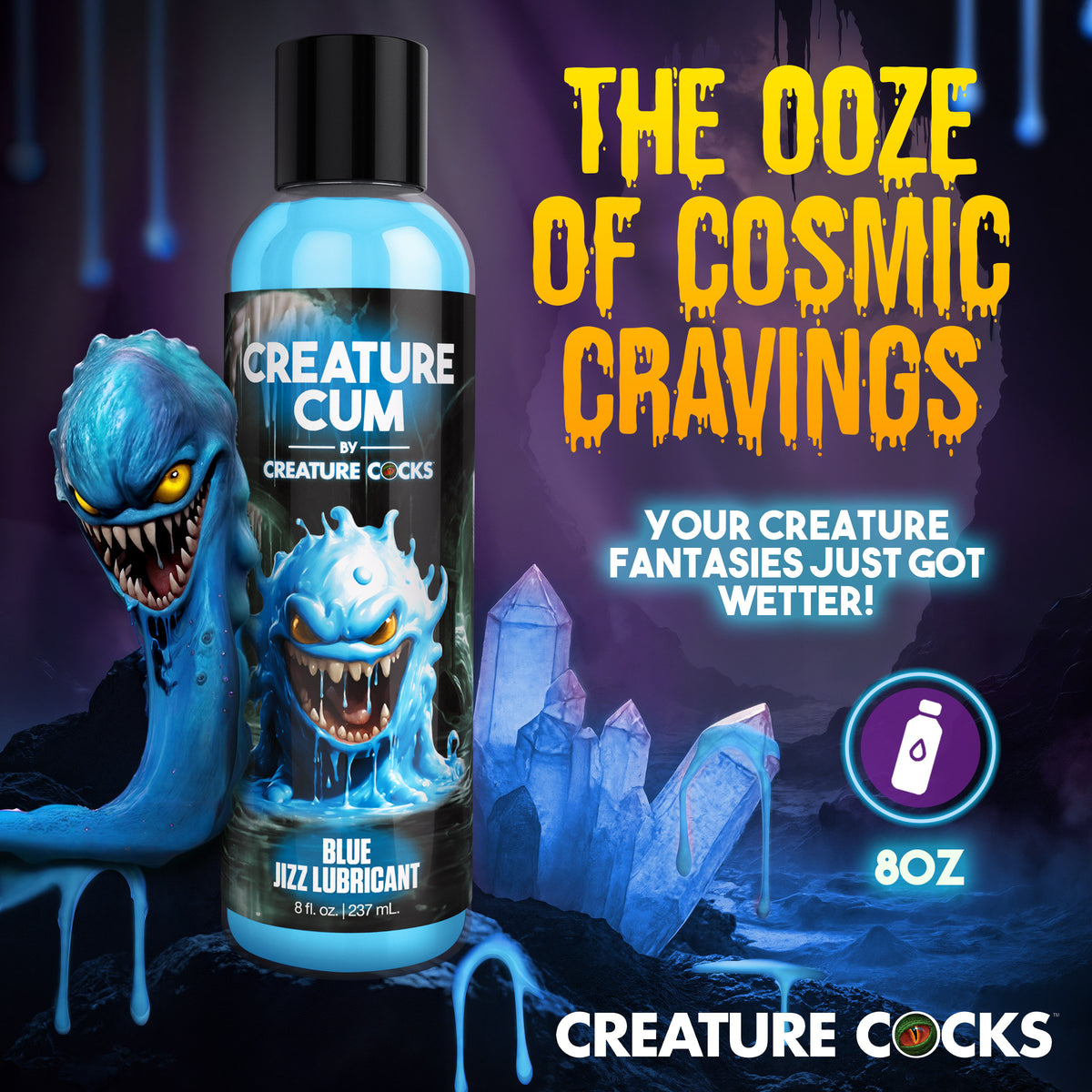 Creature Cum Blue Jizz Lubricant - 8oz (view 2)