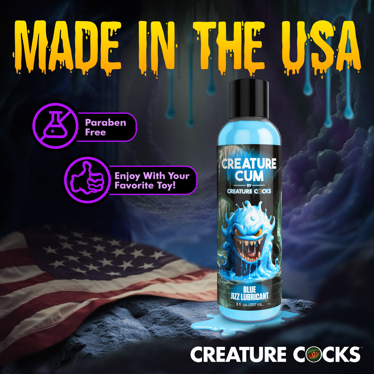 Creature Cum Blue Jizz Lubricant - 8oz (view 5)