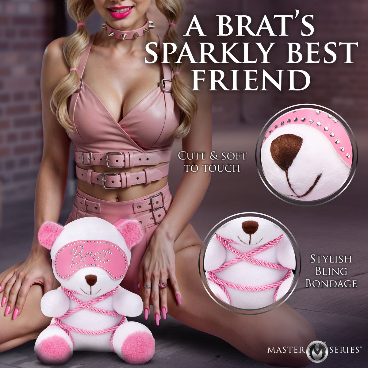 Brat Bondage Bear – restraints and cuffs, Glass (view 2)