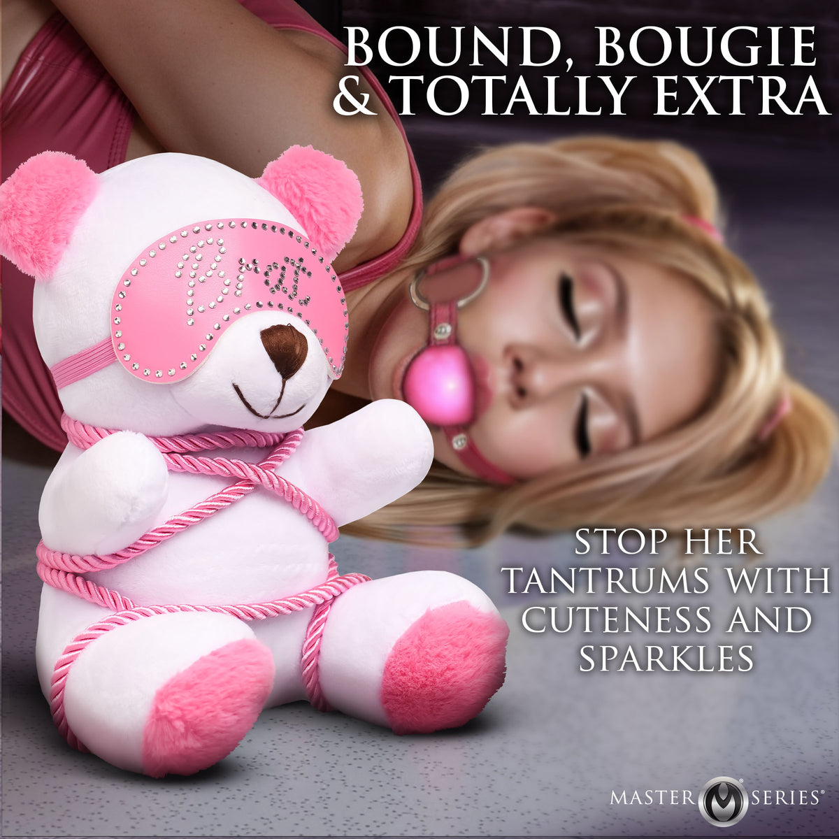 Brat Bondage Bear – restraints and cuffs, Glass (view 3)