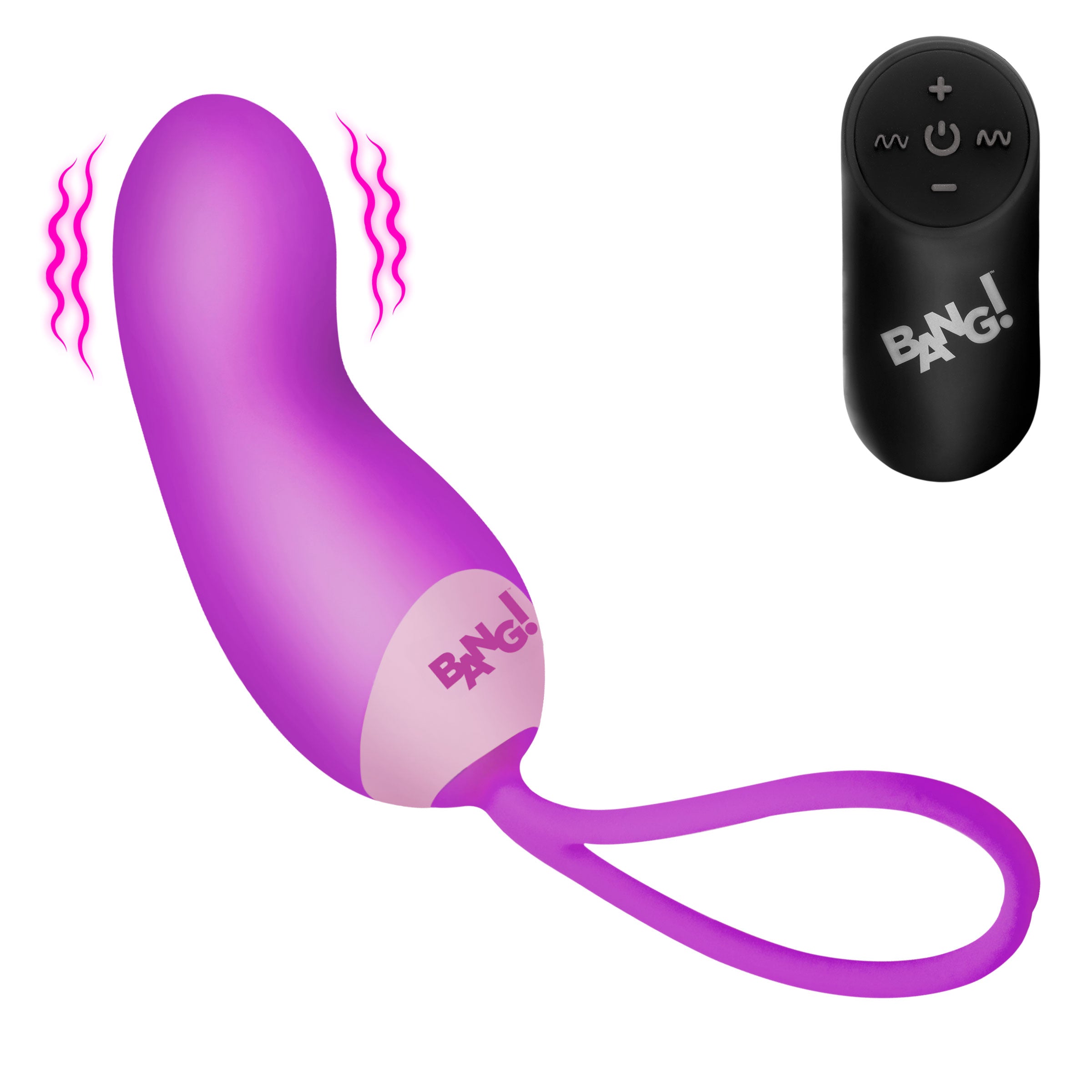 Silicone Mini Vibe w/ Remote - Purple