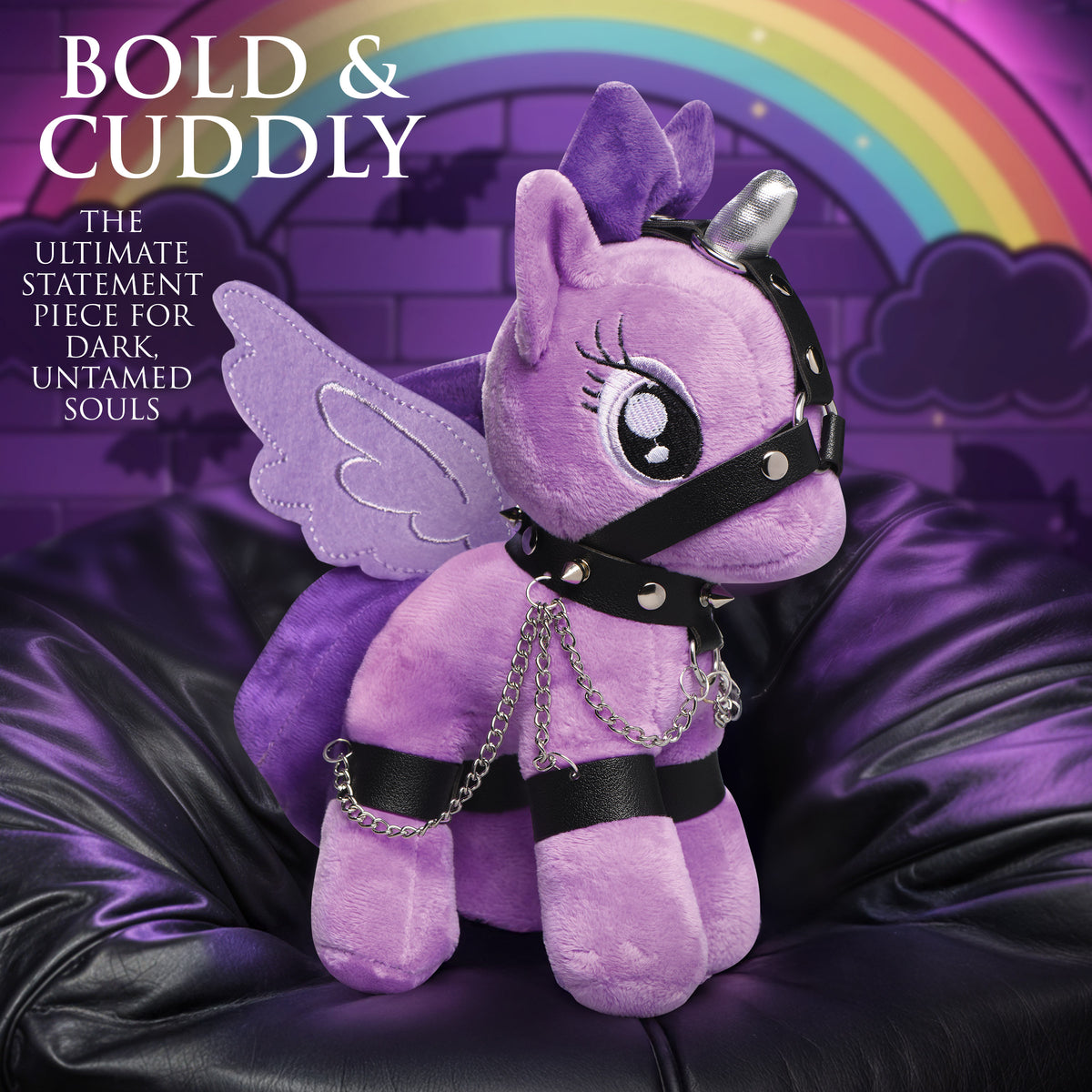 Raven Plum Bondage Pony – restraints and cuffs, Metal (view 4)
