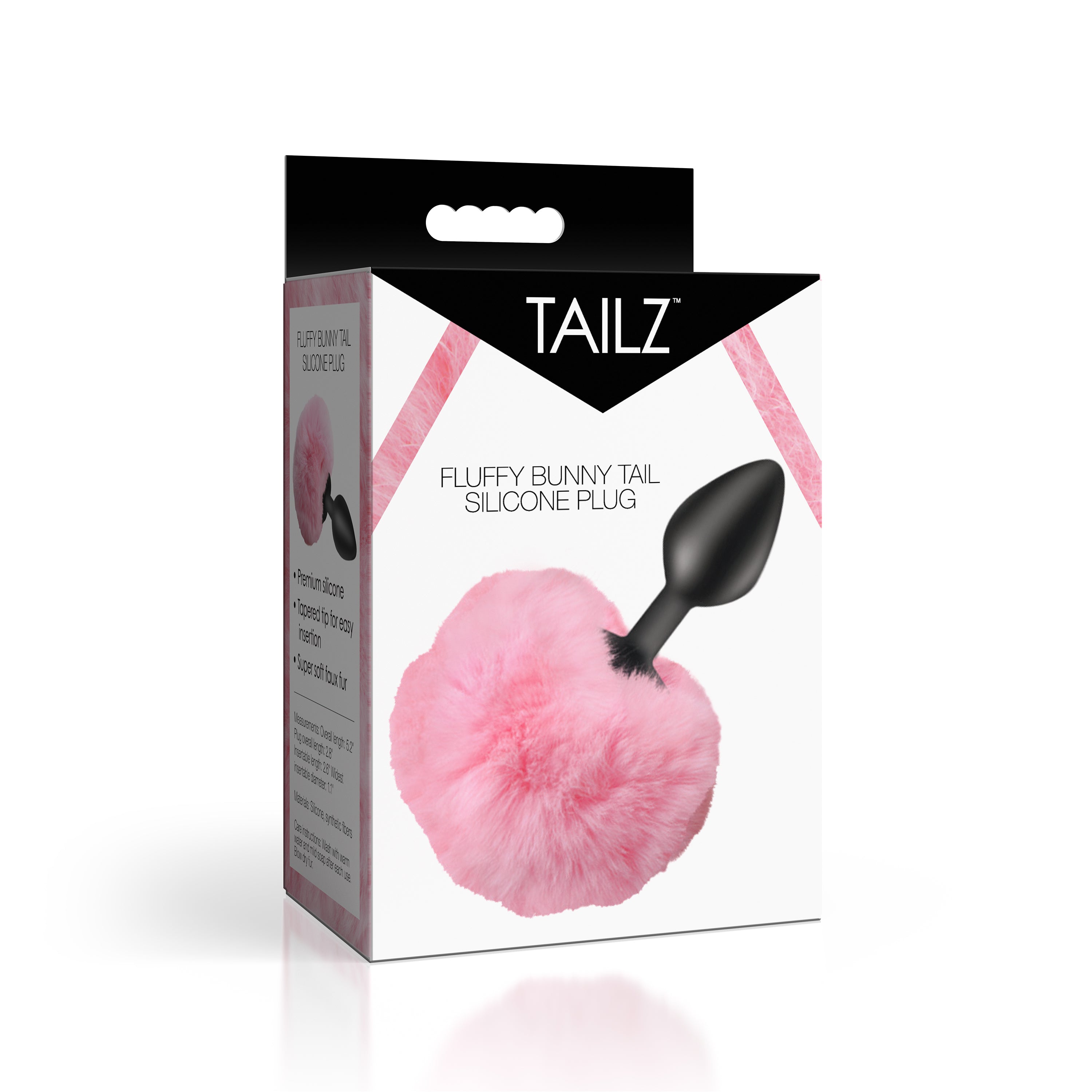 Fluffy Bunny Tail Silicone Plug