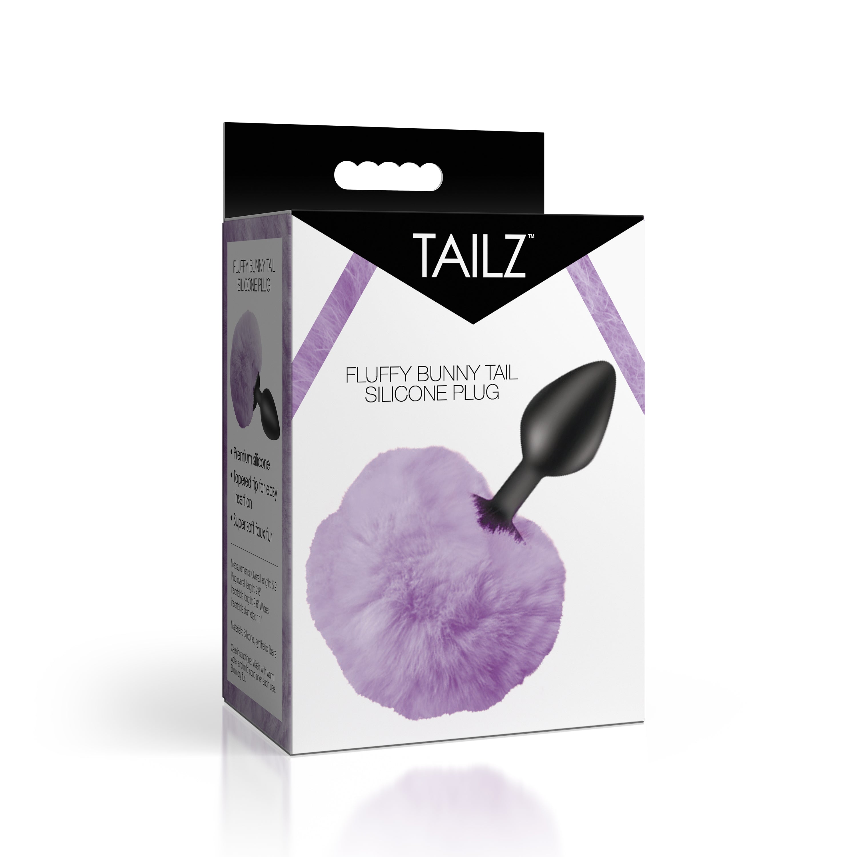 Fluffy Bunny Tail Silicone Plug