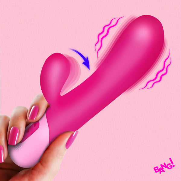 Clit Tapping Vibrating Rabbit - Pink – rabbit vibrator, Silicone