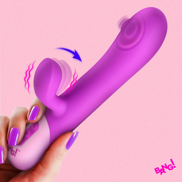 Clit Tapping Pulsing Rabbit - Purple – rabbit vibrator, Silicone
