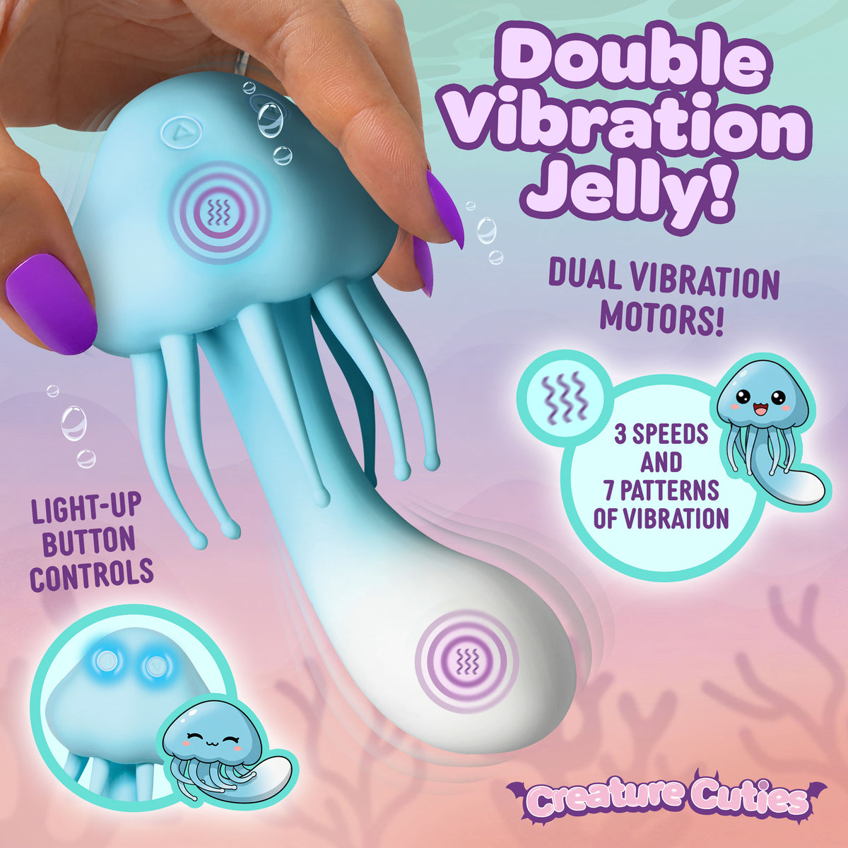 Jellyvibe Silicone Vibrator – dildo, Silicone (view 2)