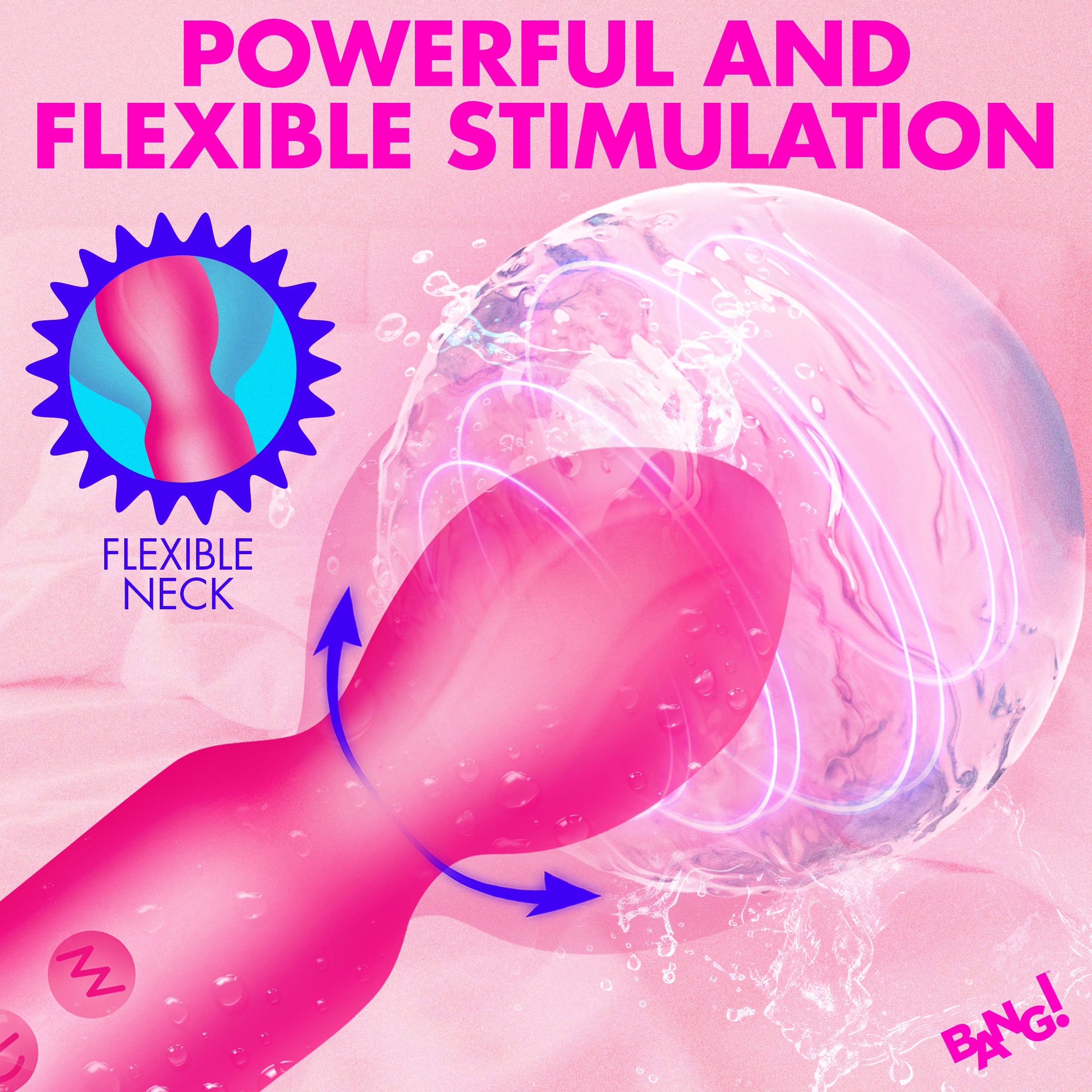 18X Vibrating Silicone Mini Wand