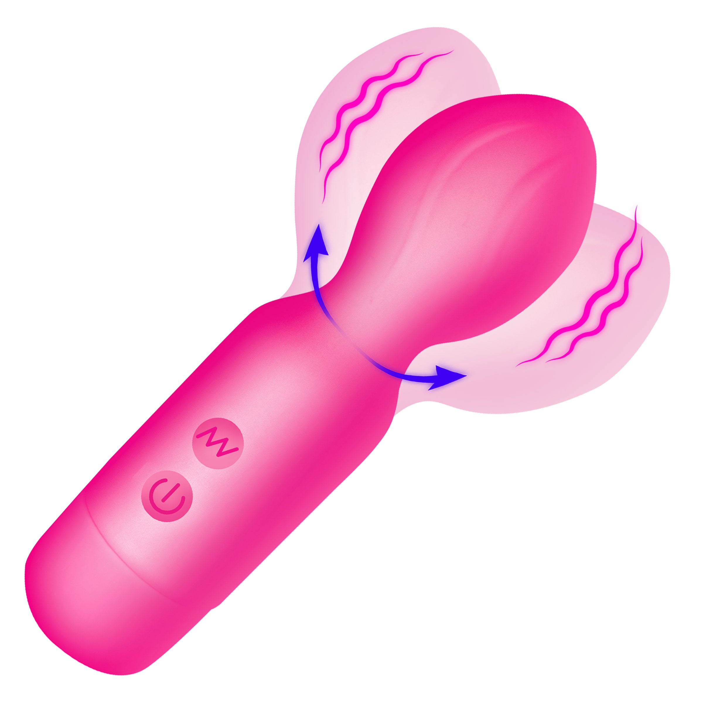 18X Vibrating Silicone Mini Wand