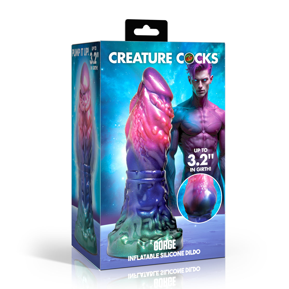 Gorge Inflatable Silicone Dildo, Silicone (view 6)