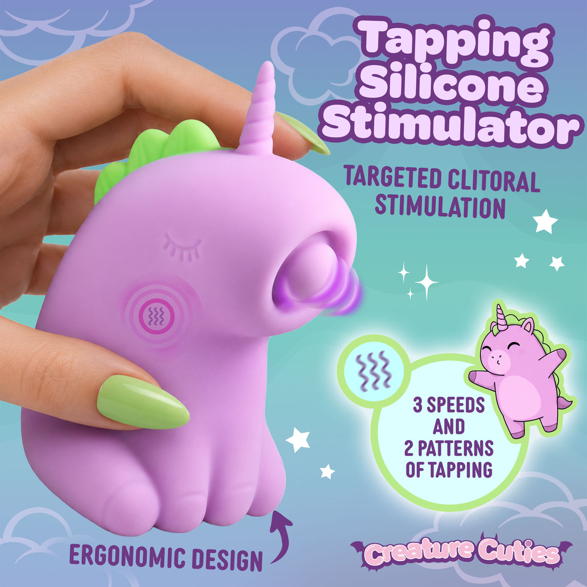 Tappyhorn Tapping Silicone Stimulator – vibrator (view 2)