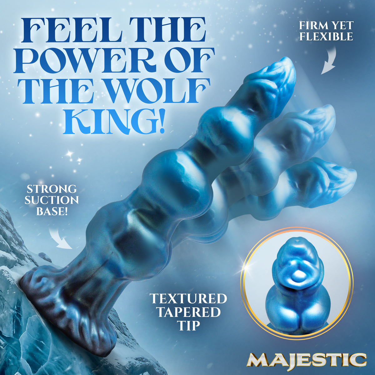 Auren Wolf King Silicone Dildo, Silicone (view 3)