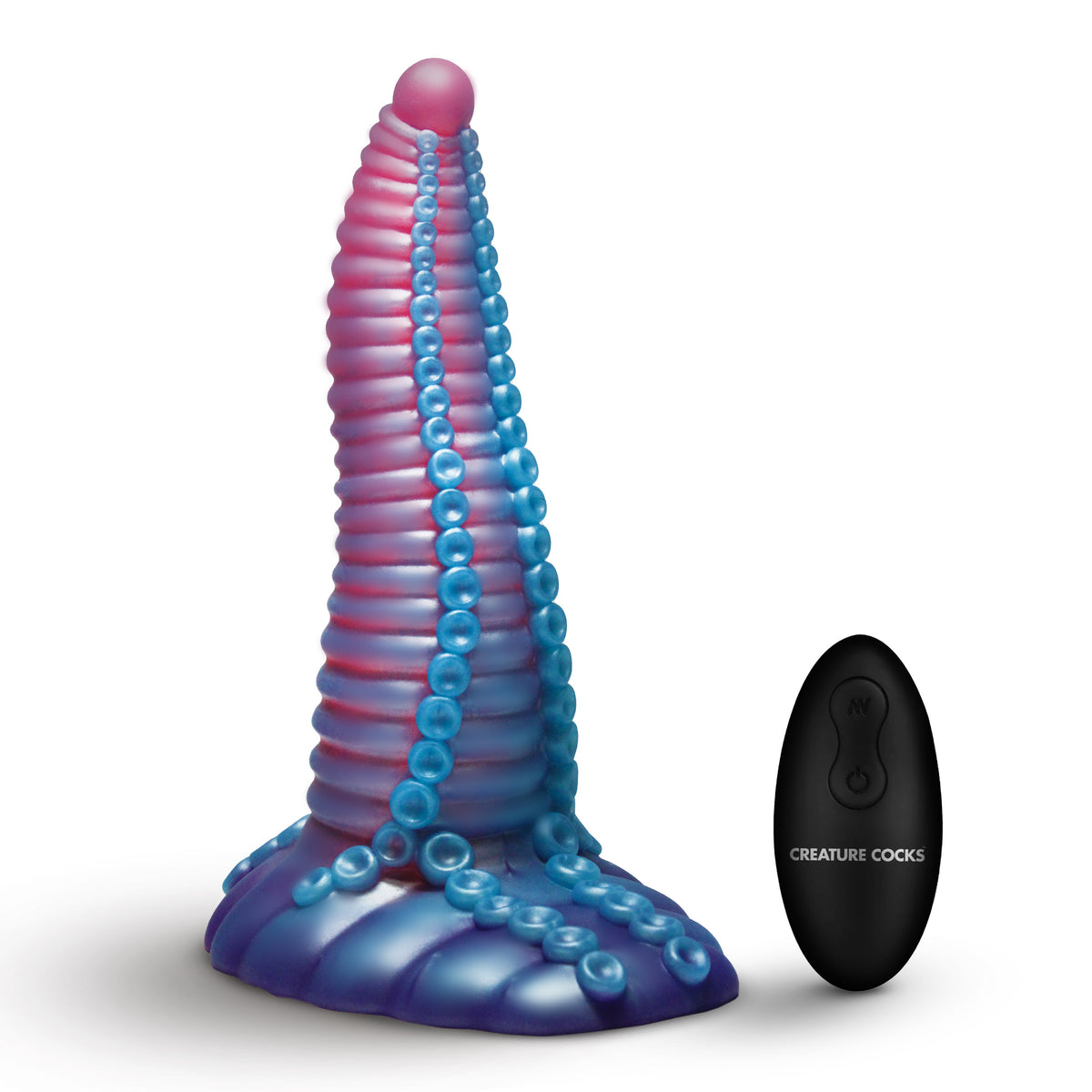Mega-Tenta Vibrating Silicone Dildo, Silicone (view 5)