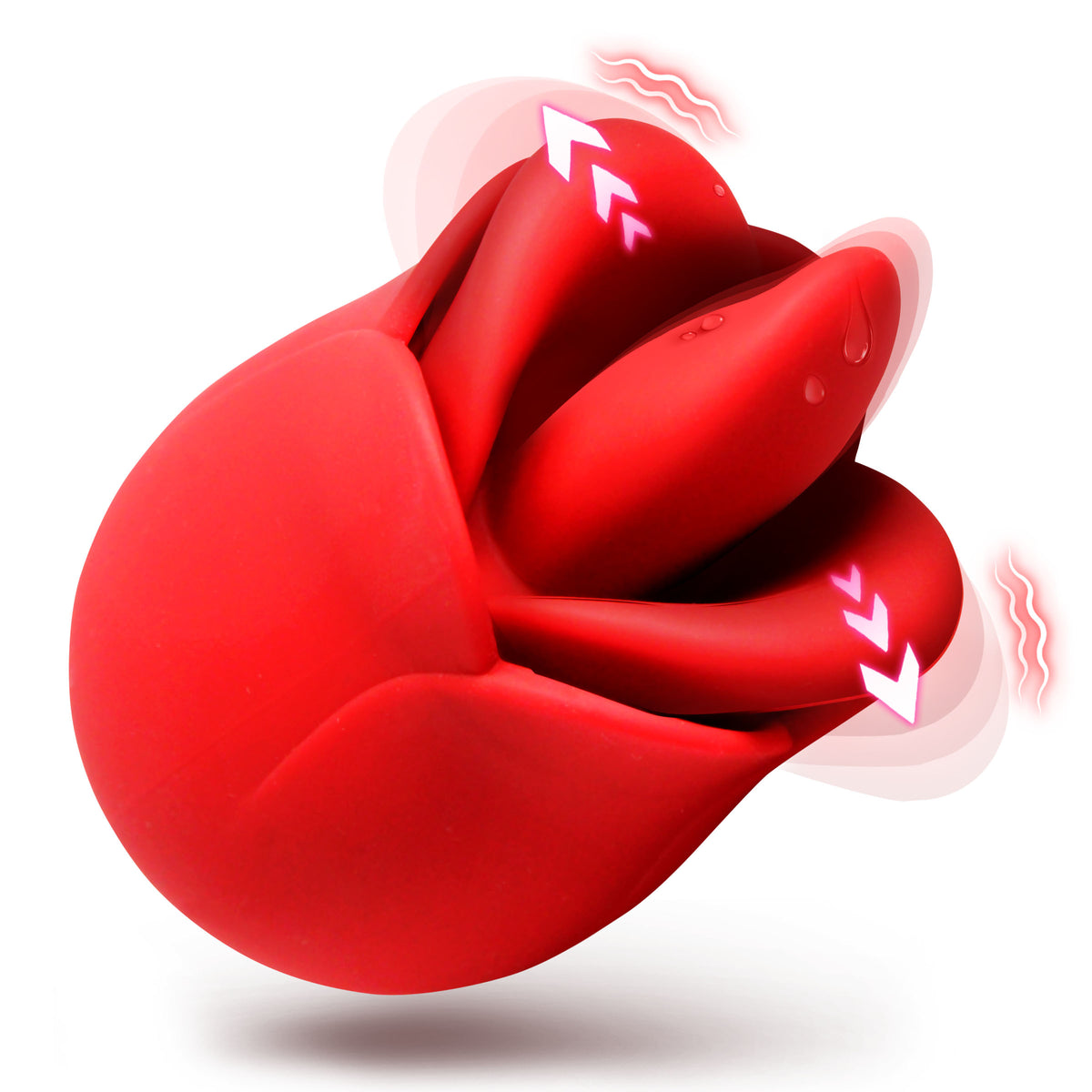Petal Kiss Kissing and Licking Vibrator – clitoral suction toy (view 4)