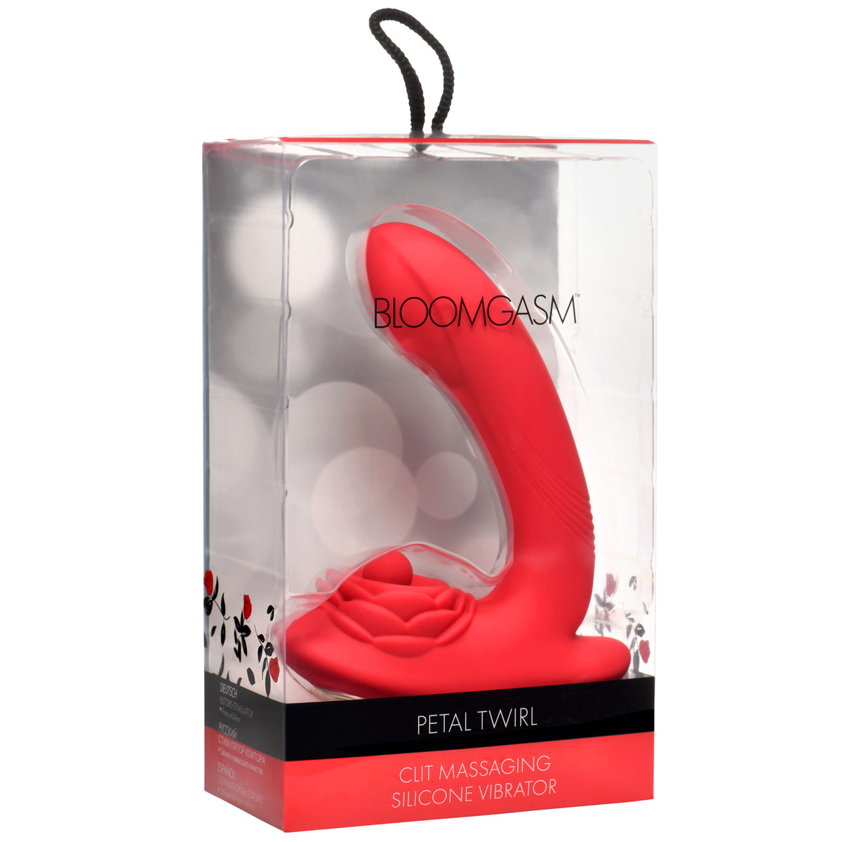 Petal Twirl Clit Massaging Silicone Vibrator – clitoral suction toy, Silicone (view 7)