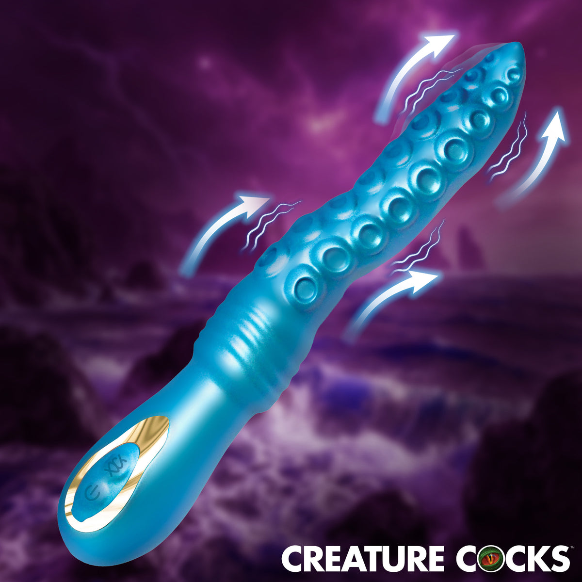 Tenta-Squirm Squirming Silicone Vibrator, Silicone