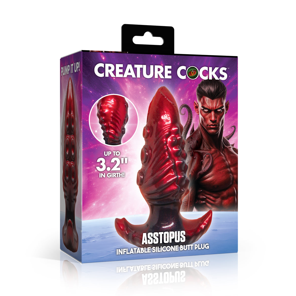 Asstopus Inflatable Silicone Anal Plug - Large – butt plug (view 6)