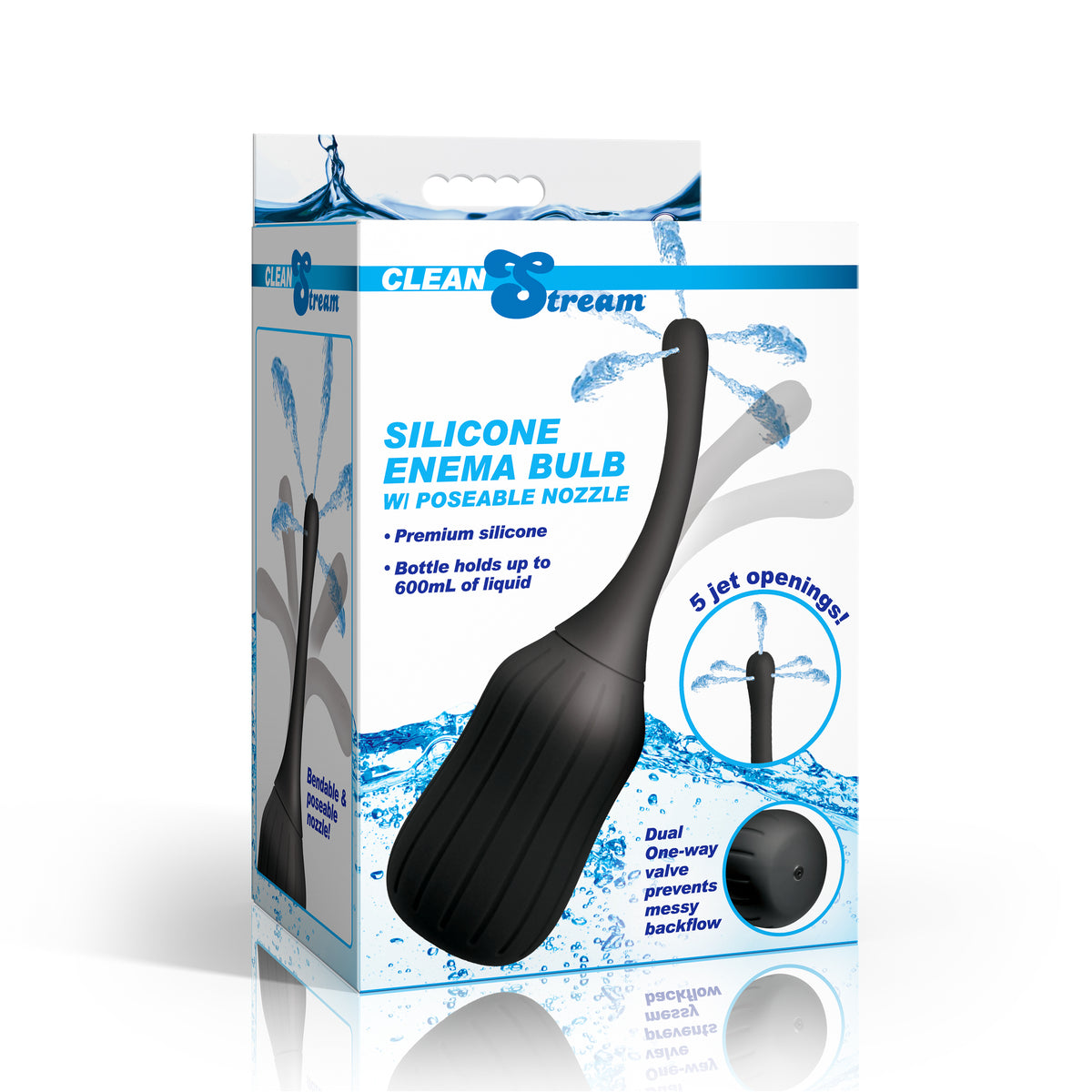 Silicone Enema Bulb with Poseable Nozzle – enema and douche (view 7)