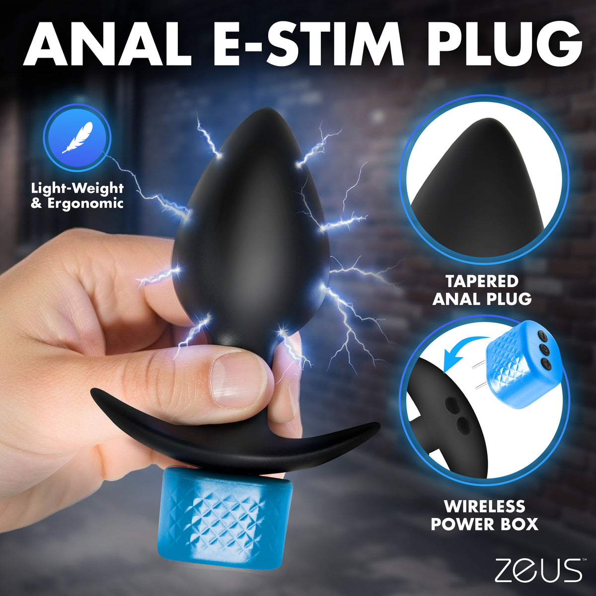 Anal Plug and Head Teaser E-Stim Kit – butt plug (view 3)