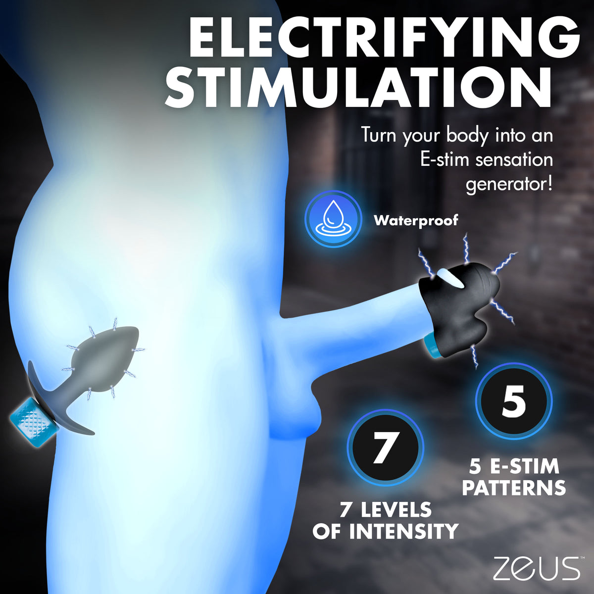 Anal Plug and Head Teaser E-Stim Kit – butt plug (view 4)