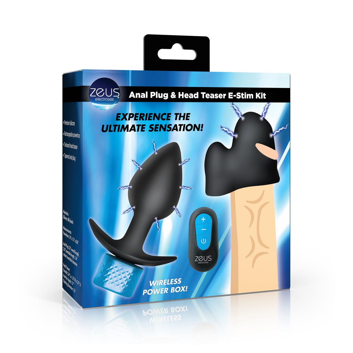 Anal Plug and Head Teaser E-Stim Kit – butt plug (view 8)